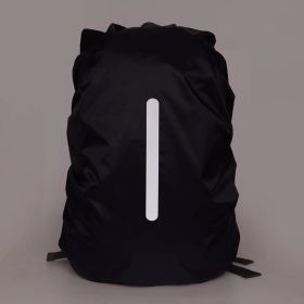 Backpack Rain Cover Outdoor Bag Waterproof Cover Backpack Rain Cover Snow Cover (Option: Black reflective-20.28)