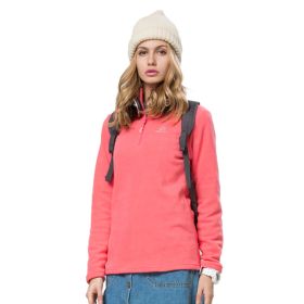 Autumn And Winter Warm Jacket Women's New Style Outdoor Women's Fleece Jacket (Option: Watermelon Red-M)